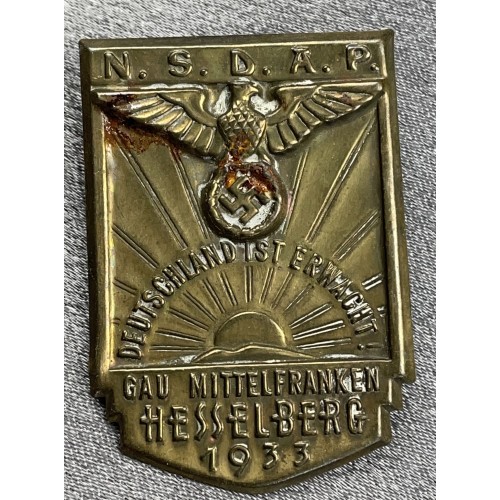  Gau Mittelfranken Hesselberg 1933 Tinnie