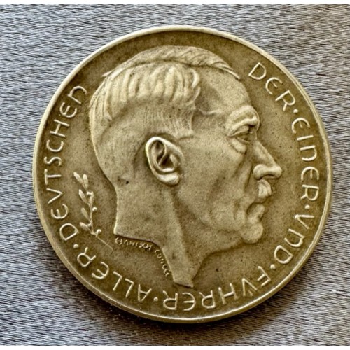 Adolf Hitler Medallion # 8218