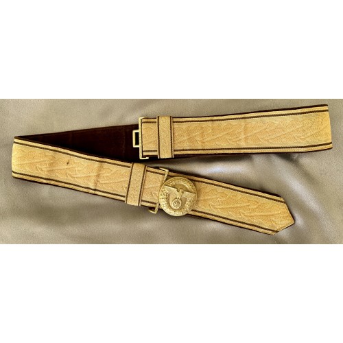 NSDAP Brocade Belt and Buckle  # 8265