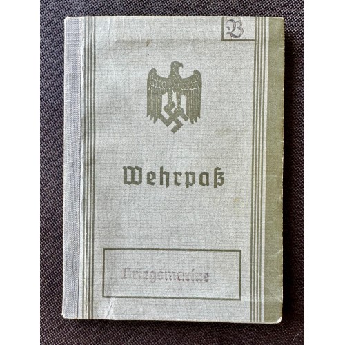 Kriegsmarine Wehrpass # 8347