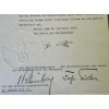 Adolf Hitler Signed Document # 8350