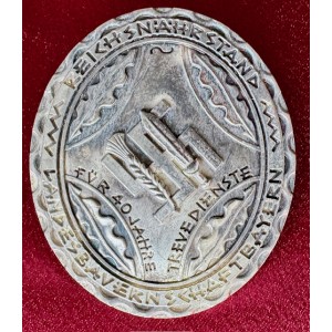 Reichsnährstand Landesbauernschaft Bayern Ehrenzeichen für 40 Jahre treue Dienste Abzeichen # 8428