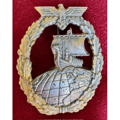 Kriegsmarine Auxiliary Cruisers Badge # 8440