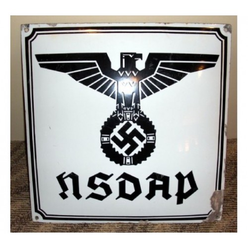 NSDAP Enamel Sign # 604