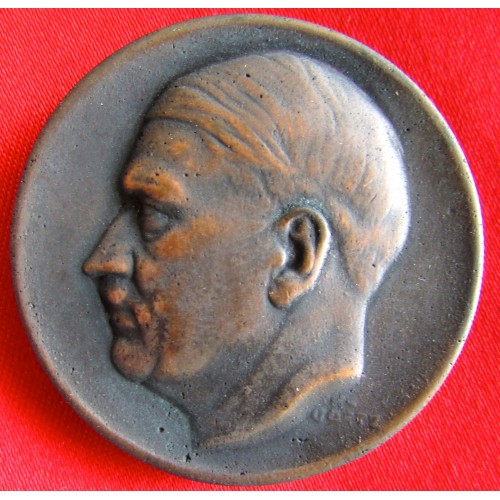 Karl Goetz Hitler Medallion  # 1835