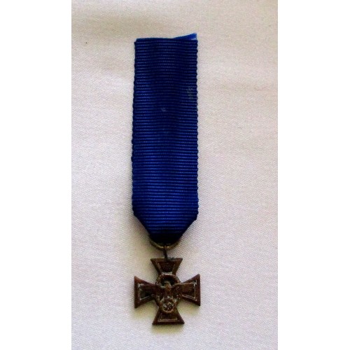 Police Long Service Award, miniature