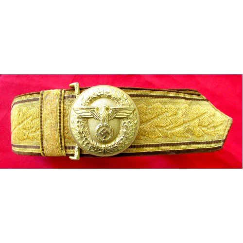 NSDAP Brocade Belt & Buckle    # 2471