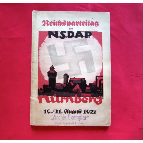 Reichsparteitag der N.S.D.A.P. Nürnberg 19./21. August 1927 Book # 5008