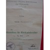 Blockade Runner Award Document # 1692
