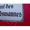 Amts des Schiedsmannes Enamel Sign # 2267