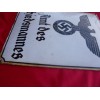 Amts des Schiedsmannes Enamel Sign # 2267