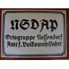 Ortsgruppe Public Welfare Enamel Sign  # 2440