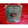 Stahlhelm Enamel Sign # 2458