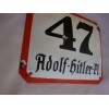 47 Adolf Hitler Pl. Enamel Sign # 2467