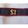 Allgemeine SS 12th Foot Regiment Cufftitle   # 3534