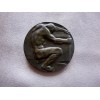 Hindenburg Hitler Cast Bronze Medallion  # 3676