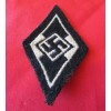 Former Hitler Youth Member's SS Sleeve Diamond # 4105