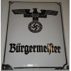 Bürgermeister Enamel Sign # 602