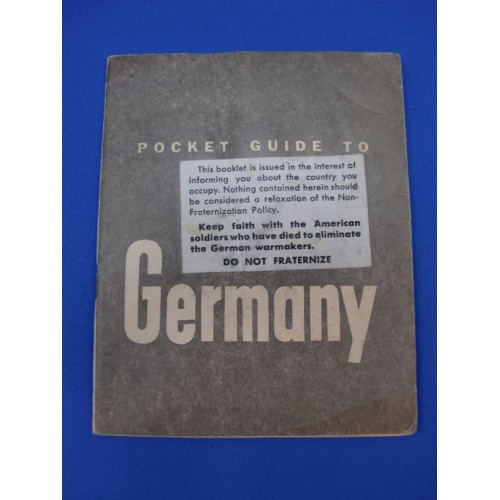 1944 US Armed Forces WW2 Pocket Guide to GERMANY # 1115