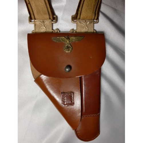 Brocade Dress Pistol Holster Rig  # 1227