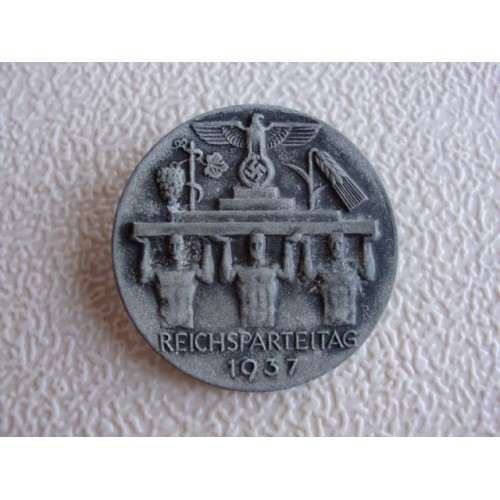 Reichsparteitag 1937 Badge # 1259