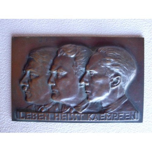 Hitler, Goering, Goebbels Plaque 