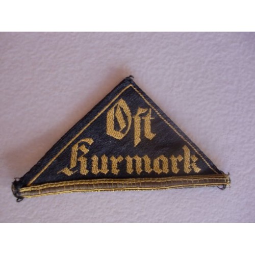 Ost Kurmark HJ District Sleeve Triangle # 1493