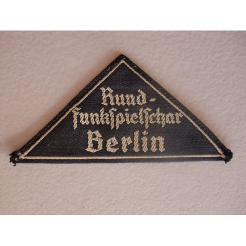 Rundfunkspielschar Berlin HJ District Sleeve Triangle  # 1494