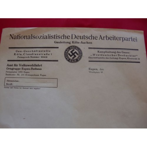 NSDAP Letterhead # 1642