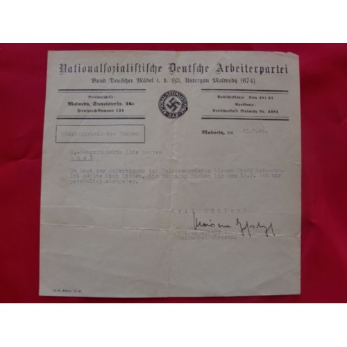 NSDAP Correspondence