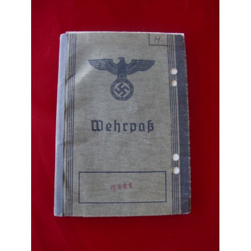 Heer Wehrpass Booklet # 2033