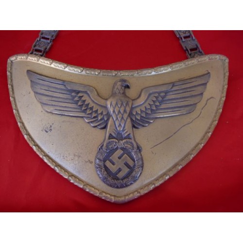 NSDAP Political Leader Flag Bearer's Gorget # 2215