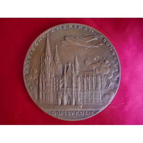 Bombs on the Cathedral of Cologne Medallion # 2354
