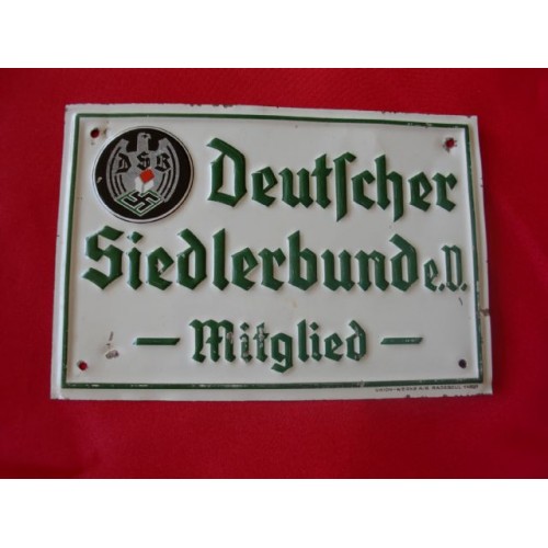 Deutscher Siedlerbund e.V. Mitglied Sign # 2504