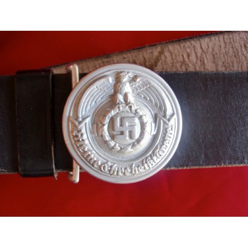 SS Officer's Belt With Buckle & Cross Strap # 2692