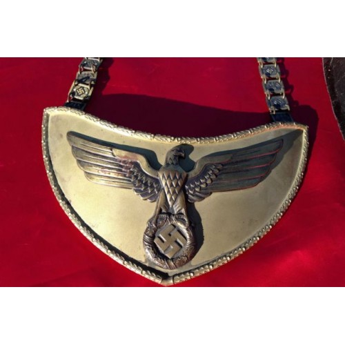 NSDAP Political Leader Flag Bearer's Gorget # 2732