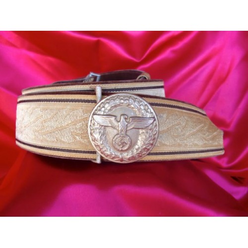 NSDAP Brocade belt and buckle # 2748