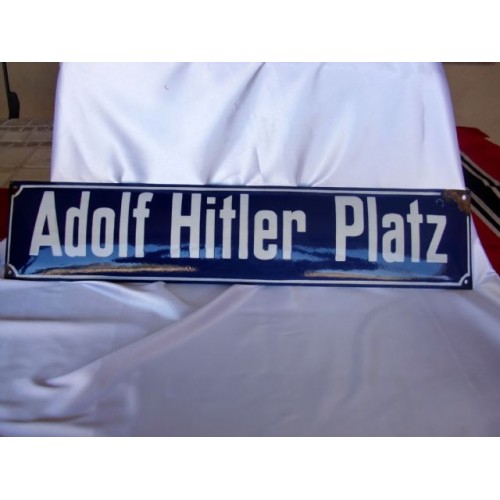 Adolf Hitler Platz Sign # 2788