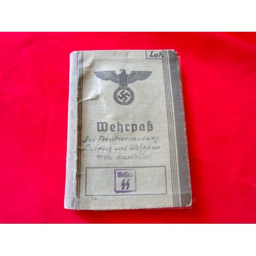 SS Totenkopf Wehrpass # 2806