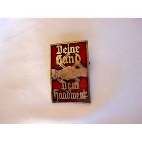 Deine Hand dem Handwerk Pin 