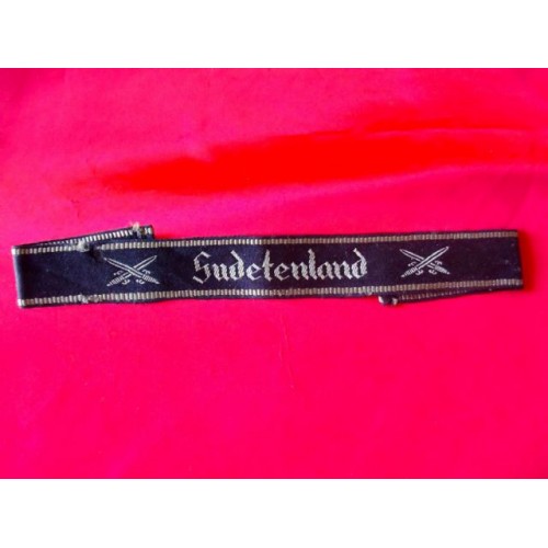 NS-RKB Administrative District Sudetenland Cufftitle    # 3336