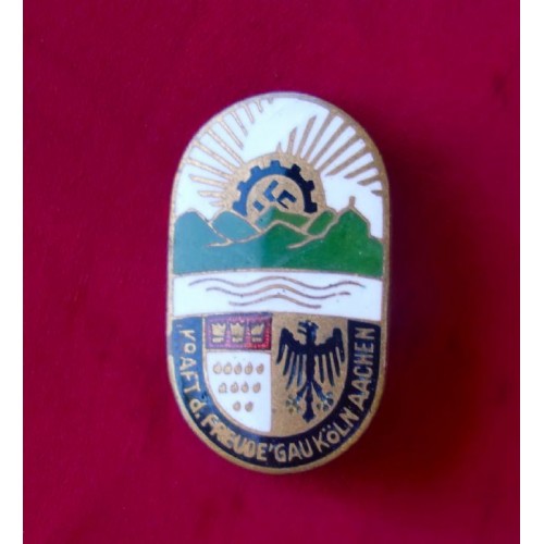 KdF Köln-Aachen Badge # 3341