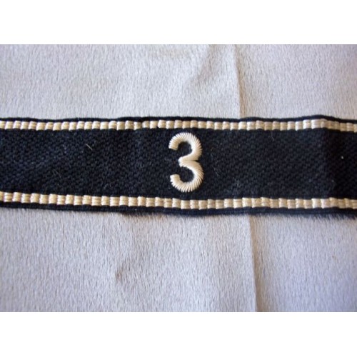 Allgemeine SS 3rd Foot Regiment Officer's Cufftitle 