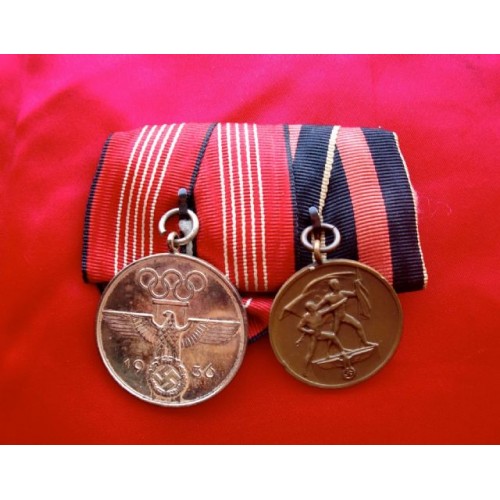 2 Medal Ribbon Bar  # 3834