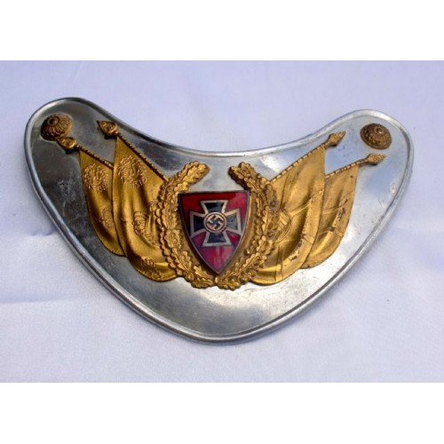 Reichskriegerbund Standard Bearer Gorget # 3910