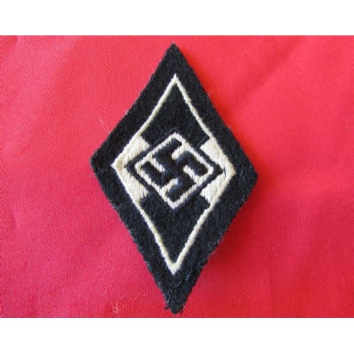 Former Hitler Youth Member's SS Sleeve Diamond # 4105