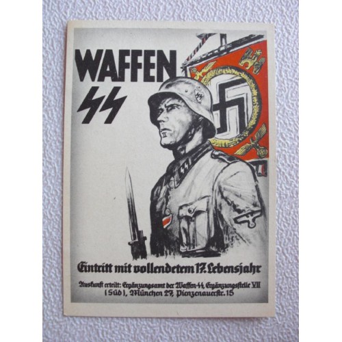 Waffen SS postcard # 649