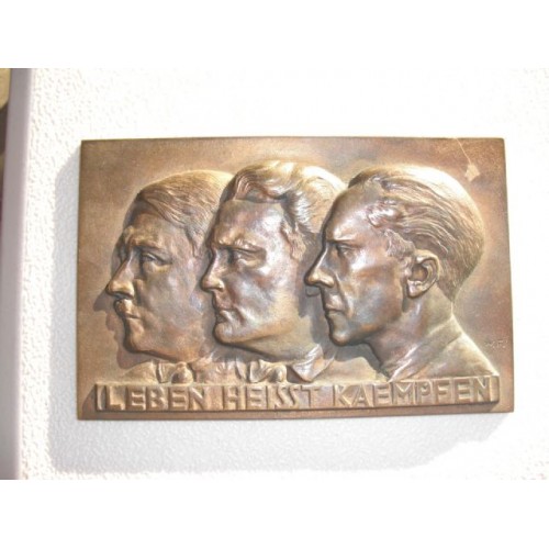 Hitler, Goering, Goebbels Plaque # 738